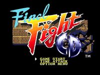 une photo d'Ã©cran de Final Fight CD sur Sega Mega-CD